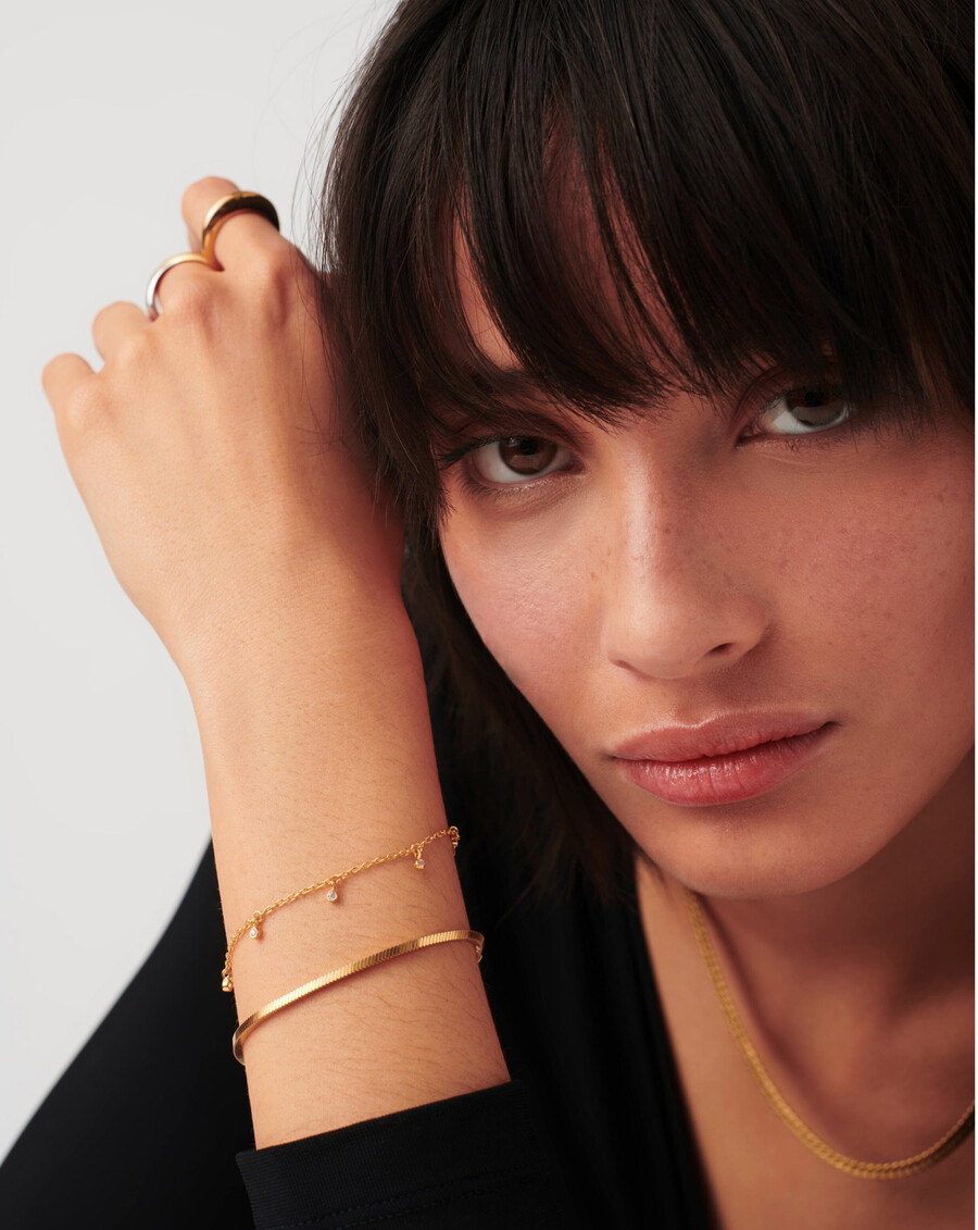 pulsera de gota interestelar - oro
