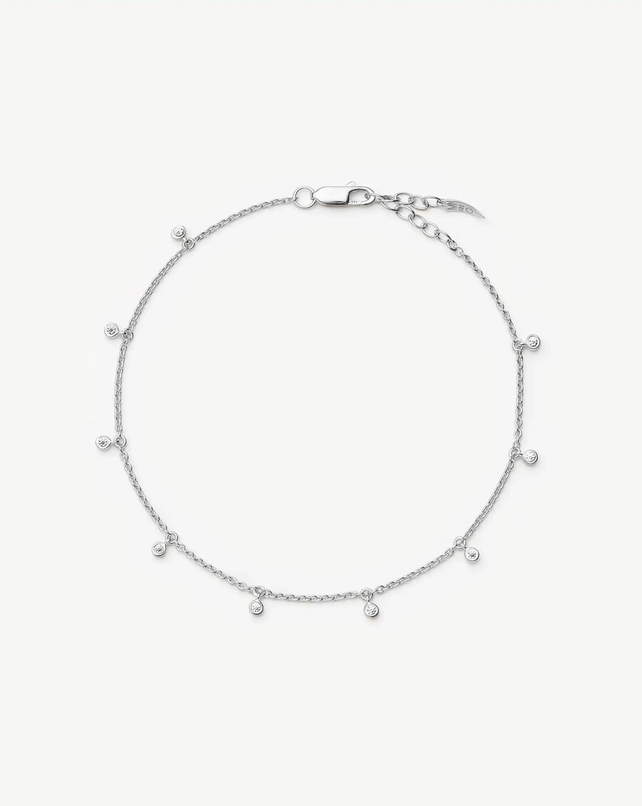 pulsera de gota interestelar - plata