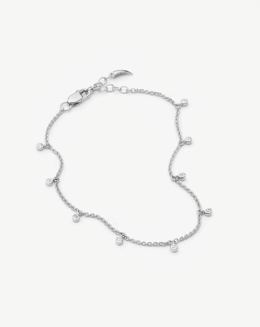 pulsera de gota interestelar - plata