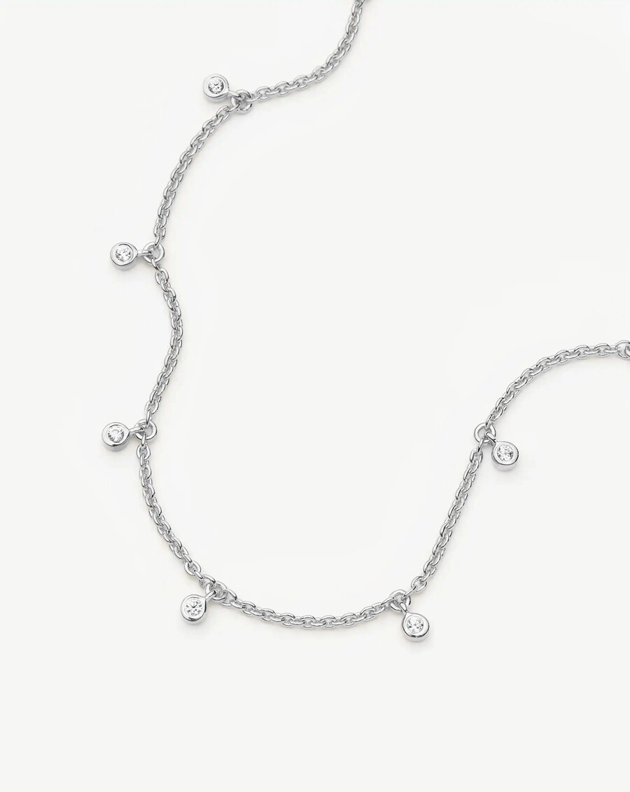 pulsera de gota interestelar - plata