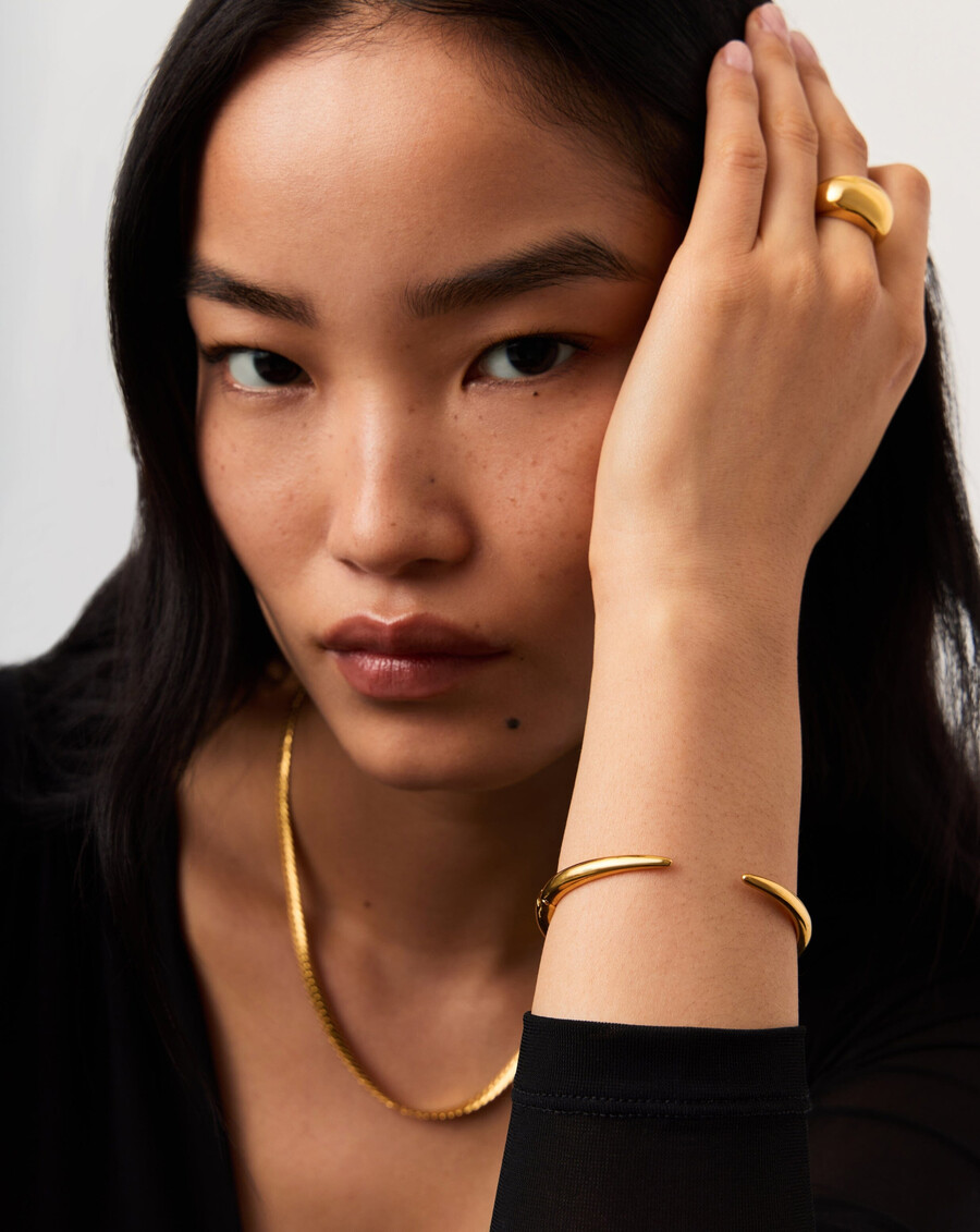 brazalete de garra - oro