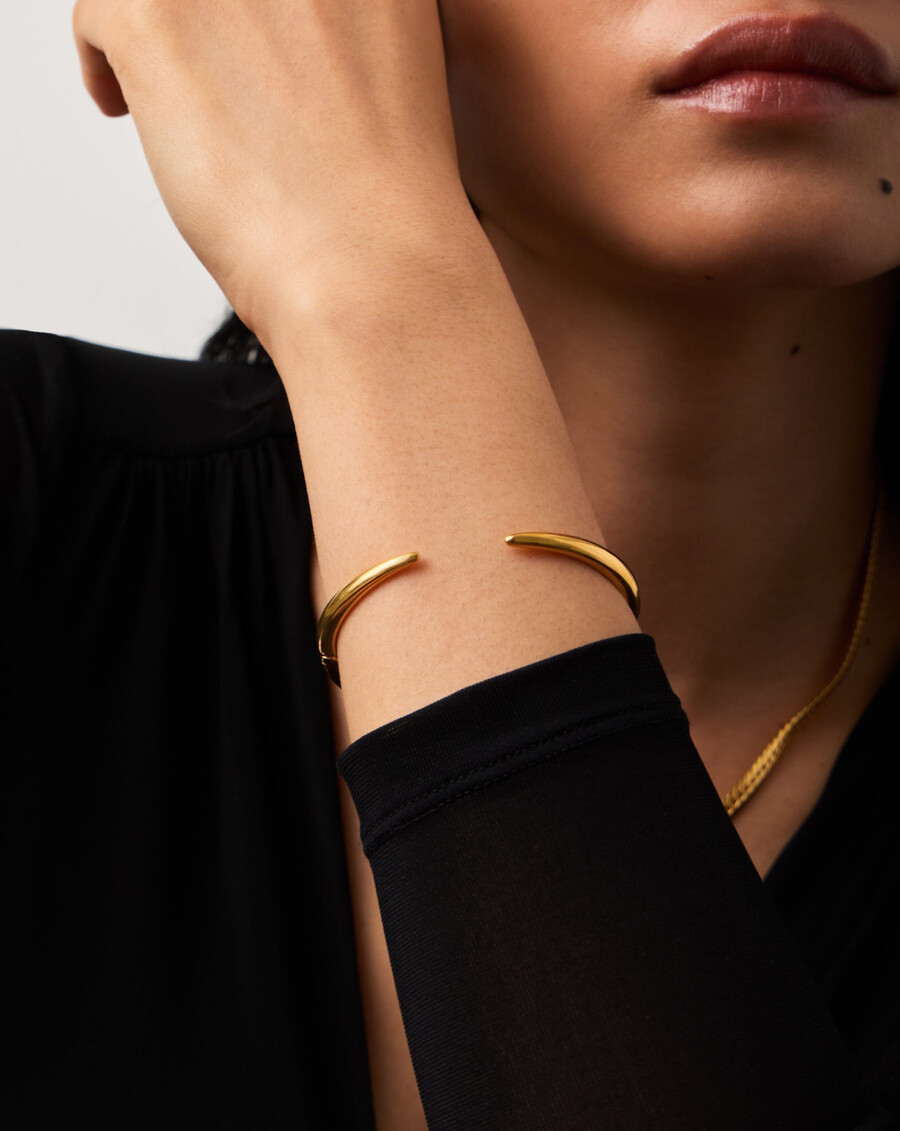 brazalete de garra - oro