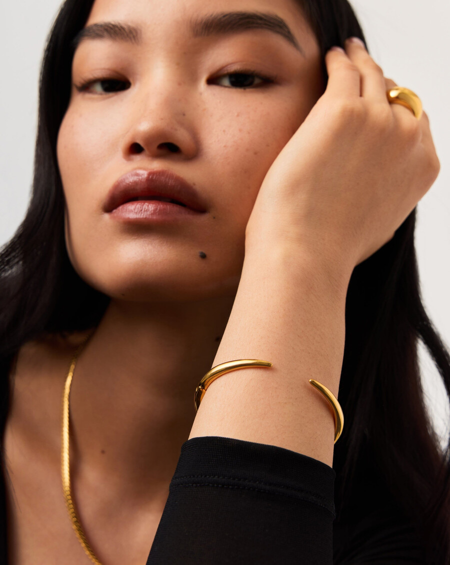 brazalete de garra - oro