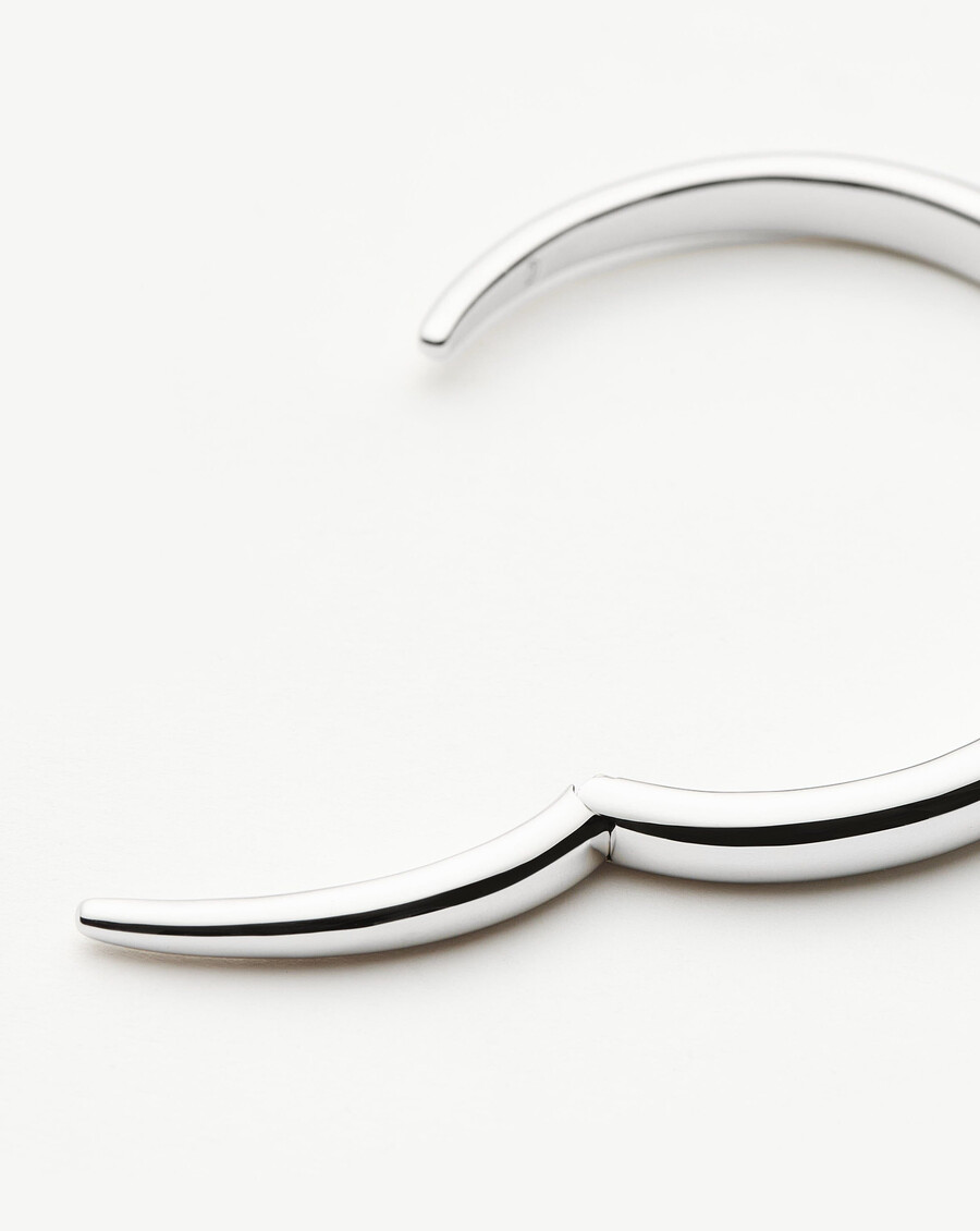 brazalete de garra - plata