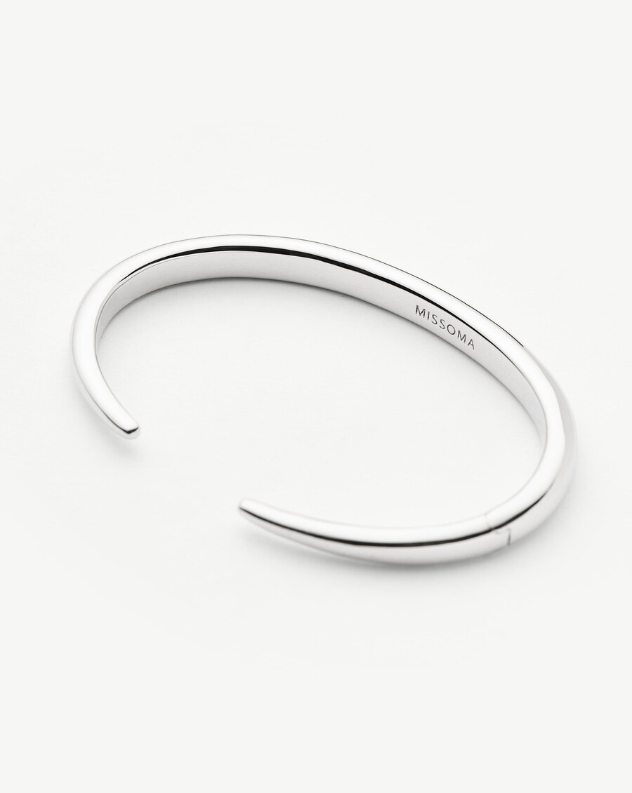 brazalete de garra - plata