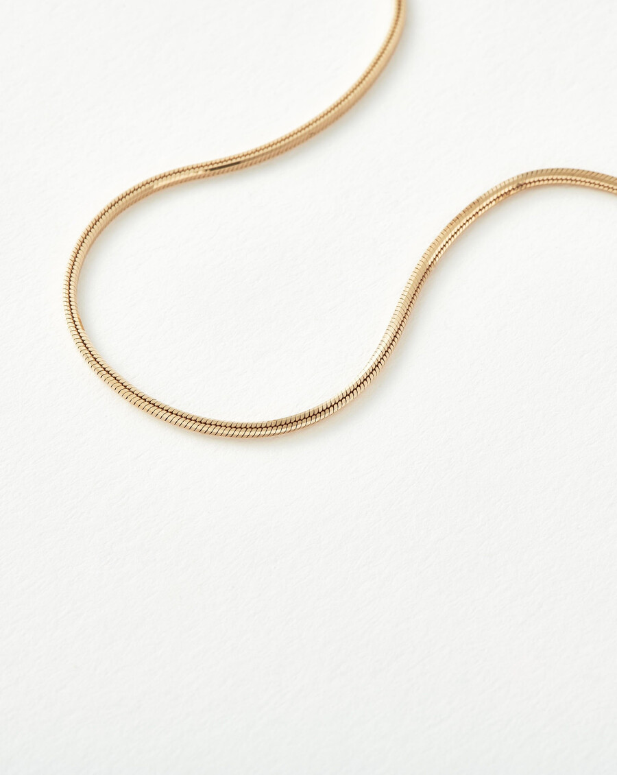 pulsera fina de cadena de serpiente cuadrada - oro