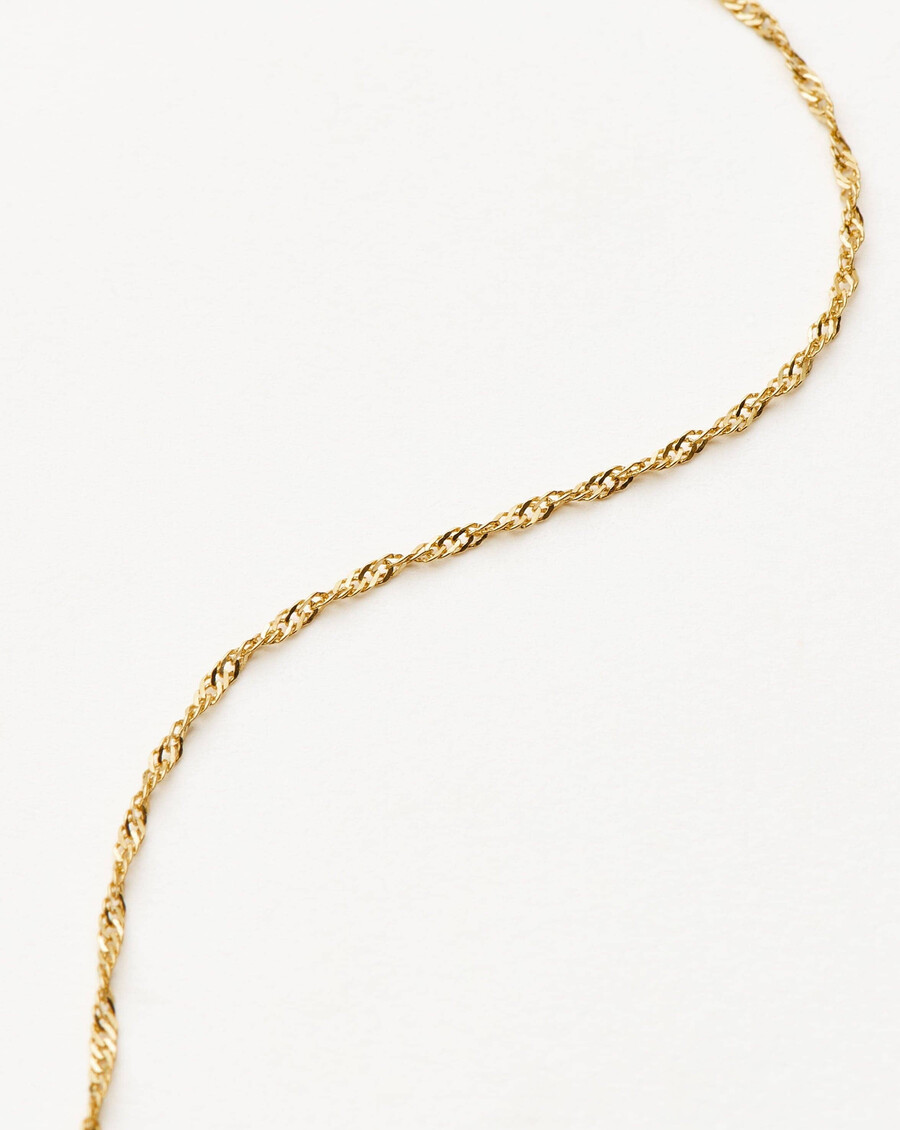 pulsera de cadena trenzada de oro macizo de 14 k