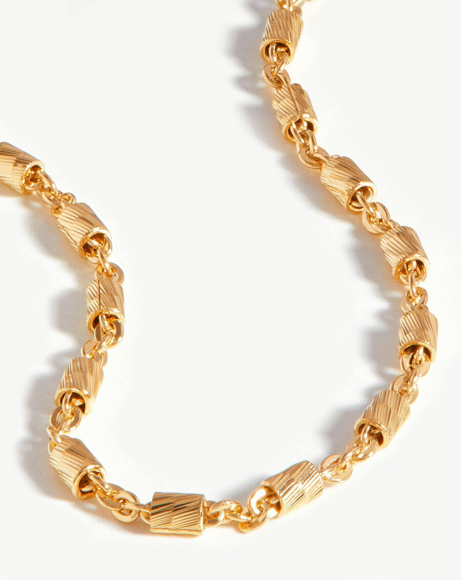 pulsera de cadena vervelle de oro macizo de 14 k