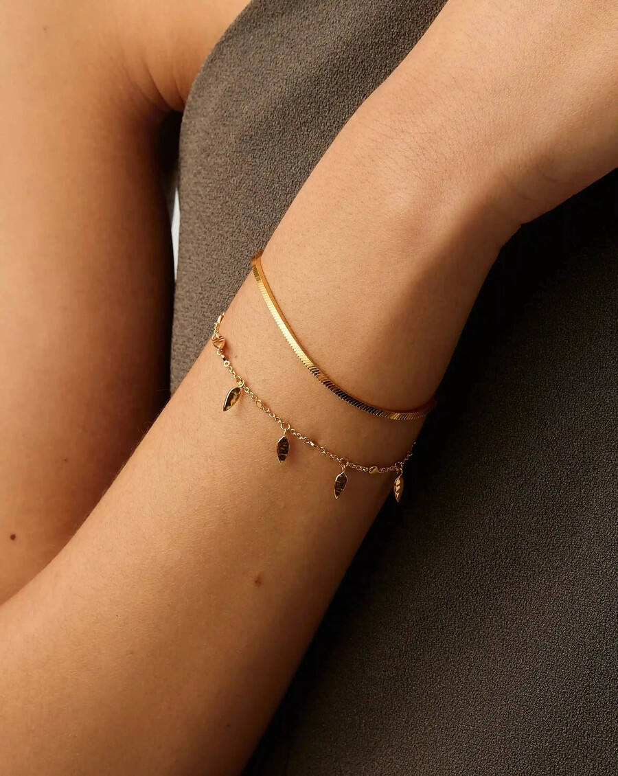 pulsera de hojas