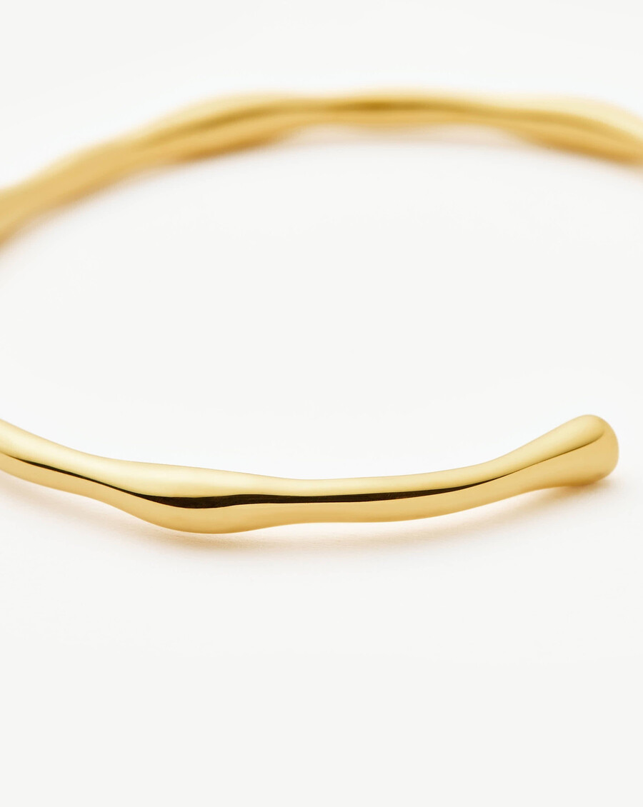 pulsera de puño fundido - oro