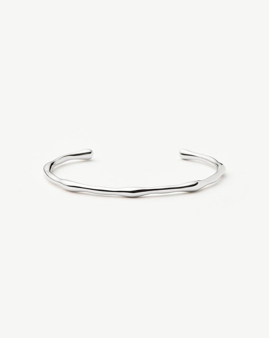 pulsera de puño fundido - plata
