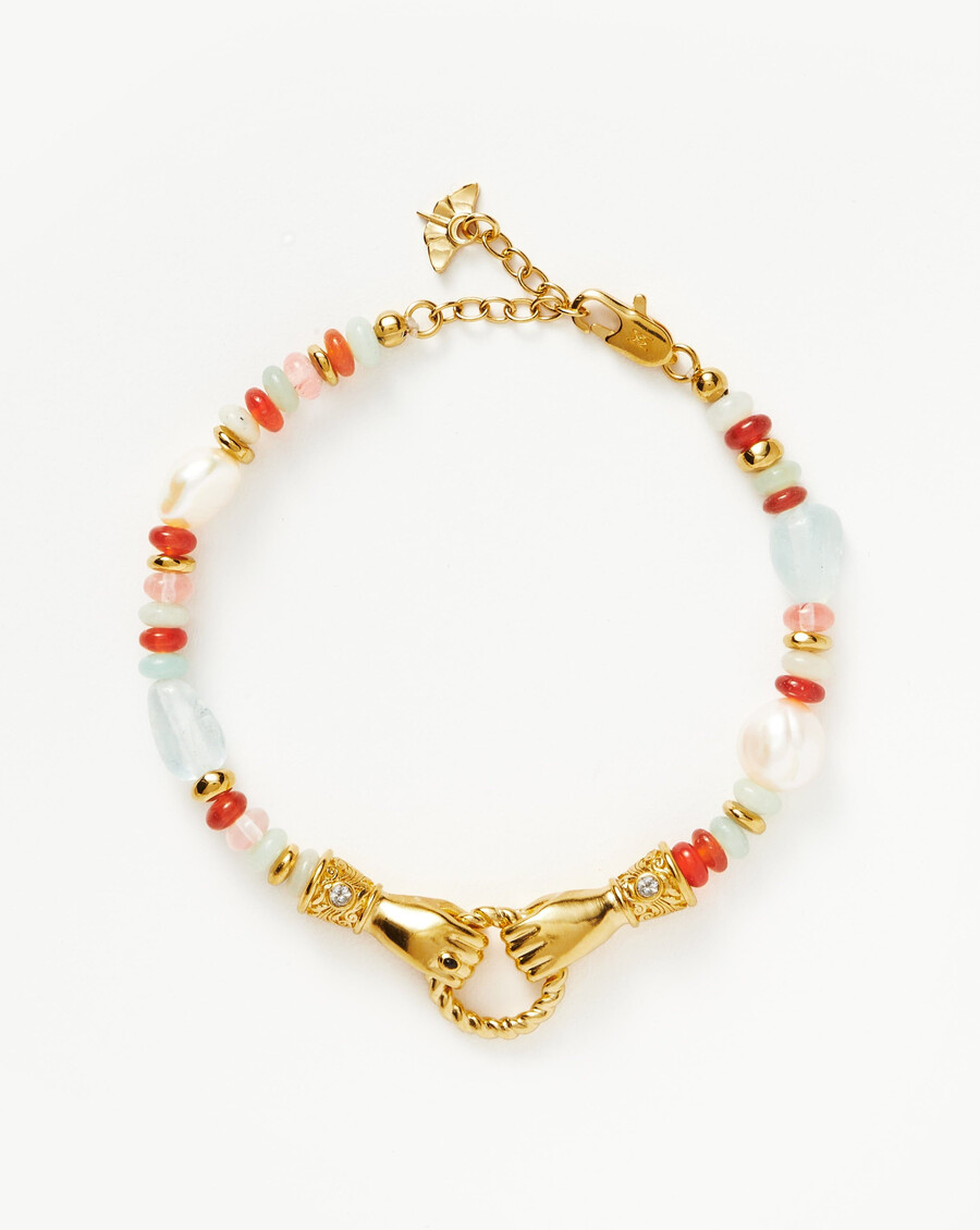 pulsera de piedras preciosas con cuentas harris reed en buenas manos - oromulticolor