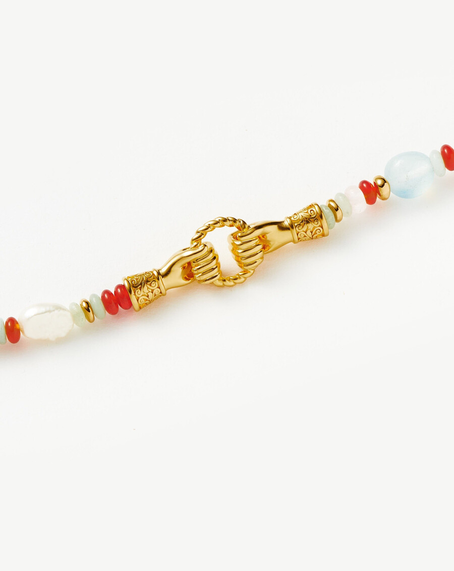 pulsera de piedras preciosas con cuentas harris reed en buenas manos - oromulticolor