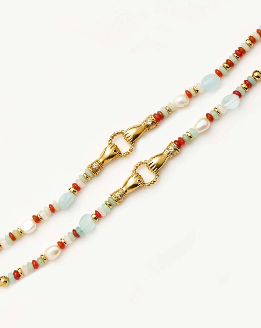 pulsera de piedras preciosas con cuentas harris reed en buenas manos - oromulticolor