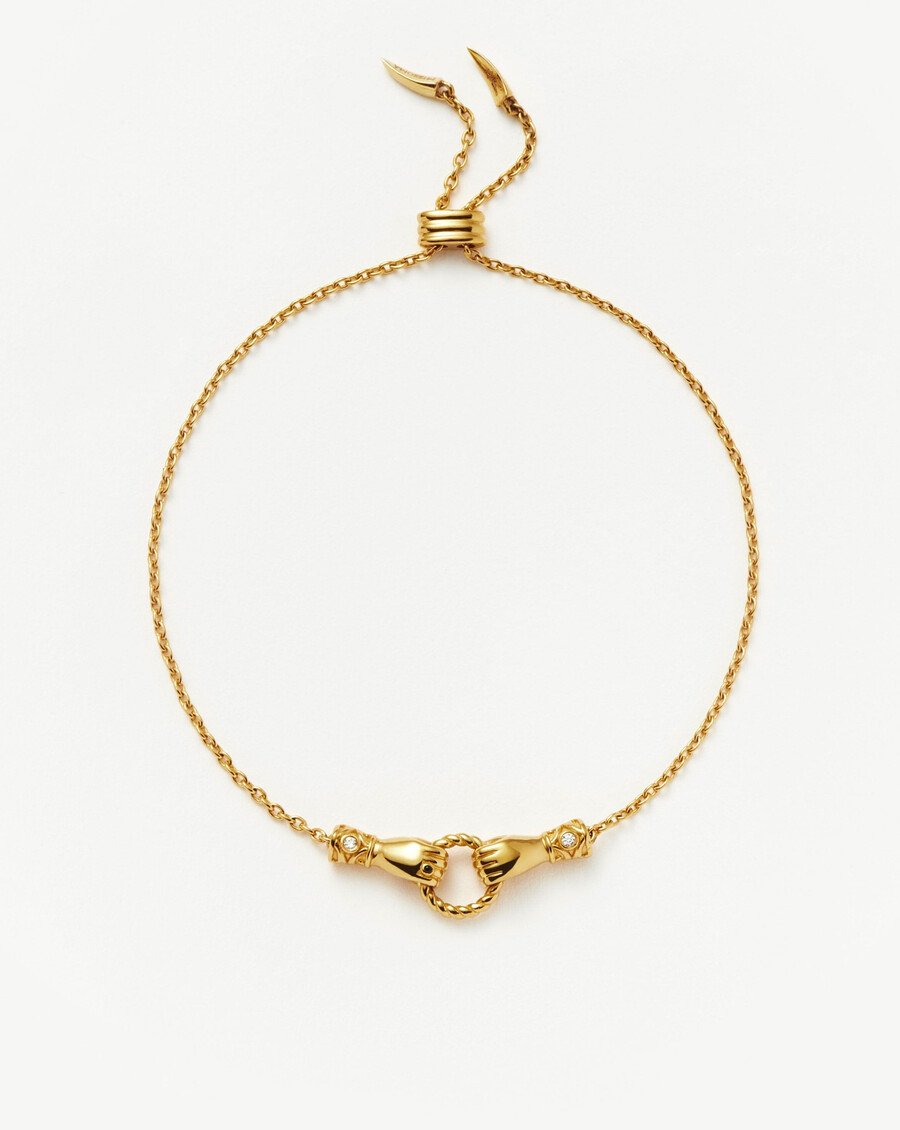 pulsera deslizante harris reed in good hands - oro