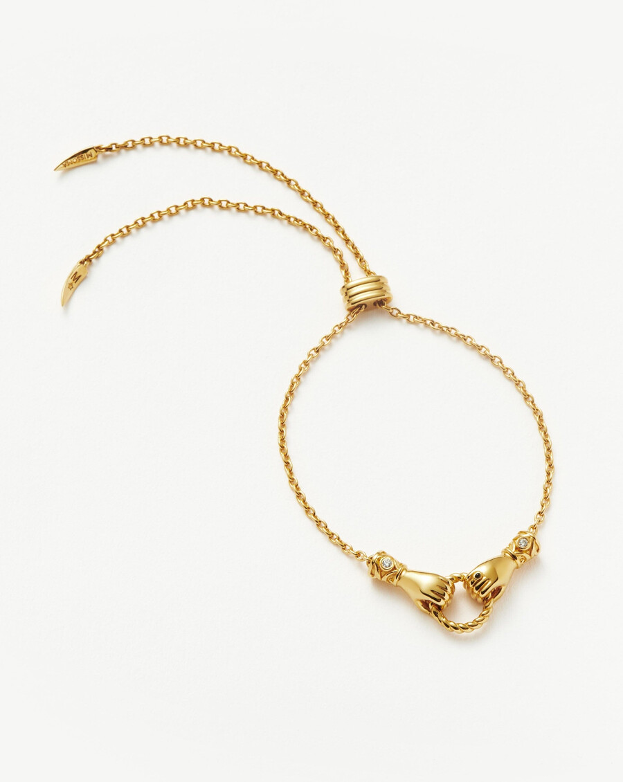 pulsera deslizante harris reed in good hands - oro