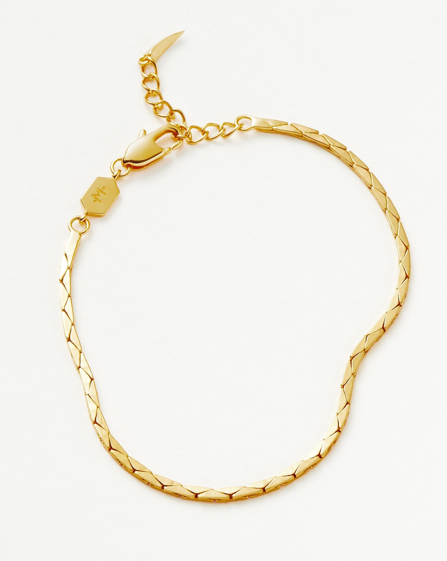 pulsera de cadena de serpiente lucy williams cobra - oro