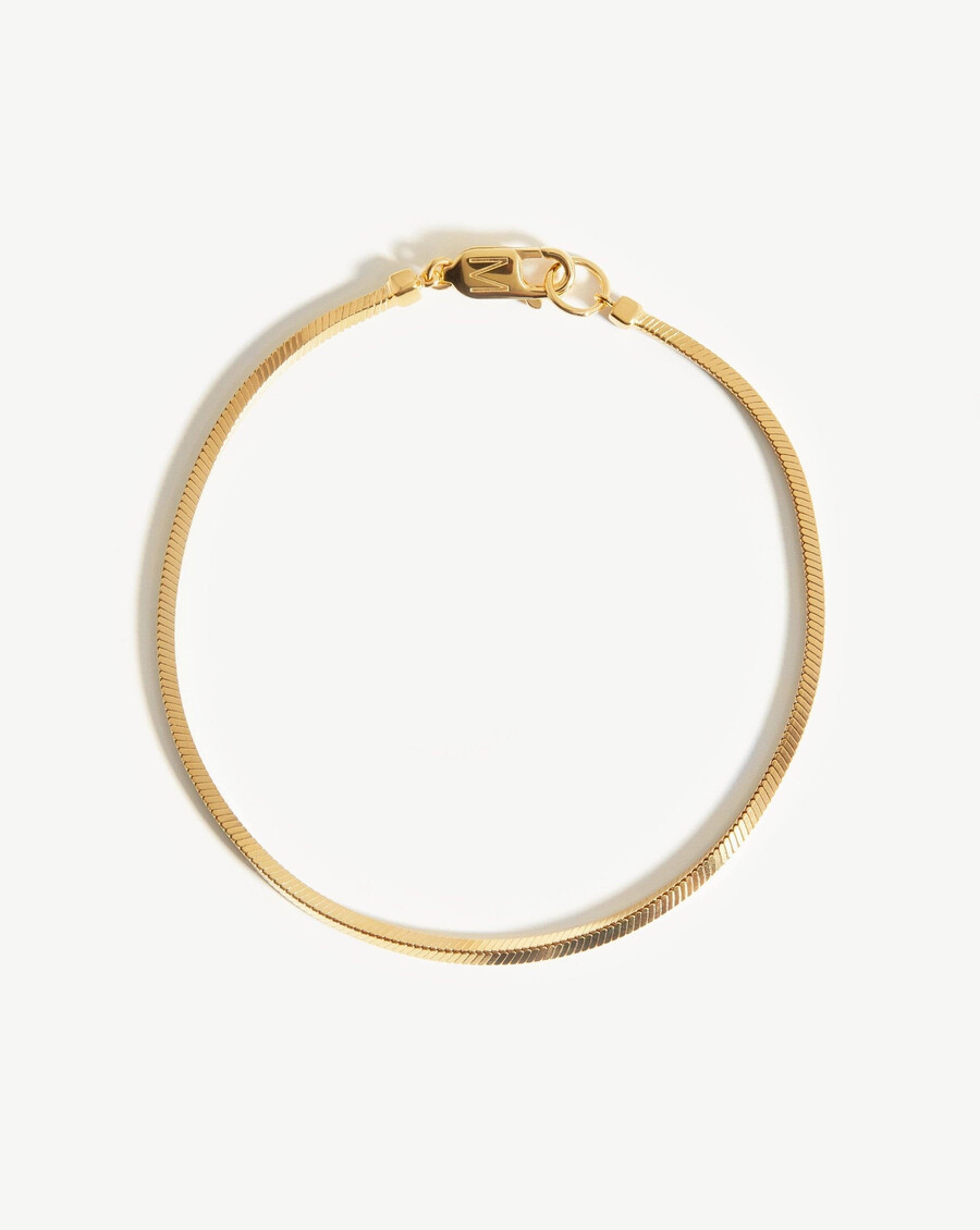 pulsera de cadena de serpiente cuadrada para hombre
