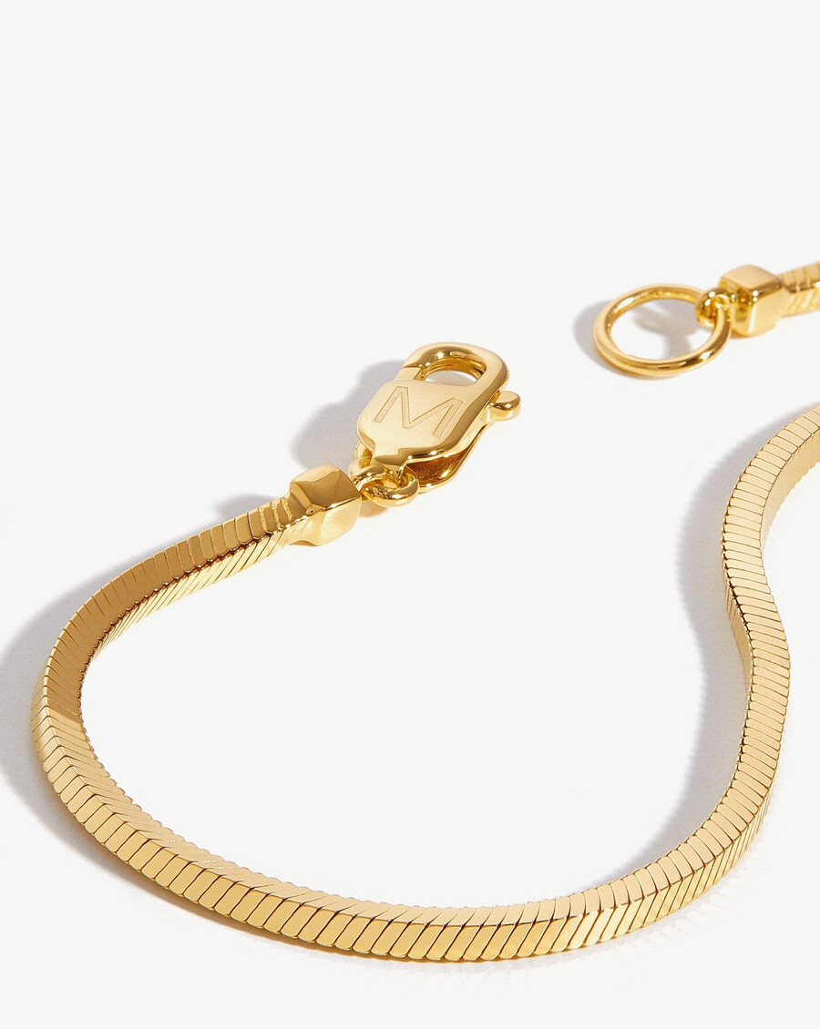 pulsera de cadena de serpiente cuadrada para hombre