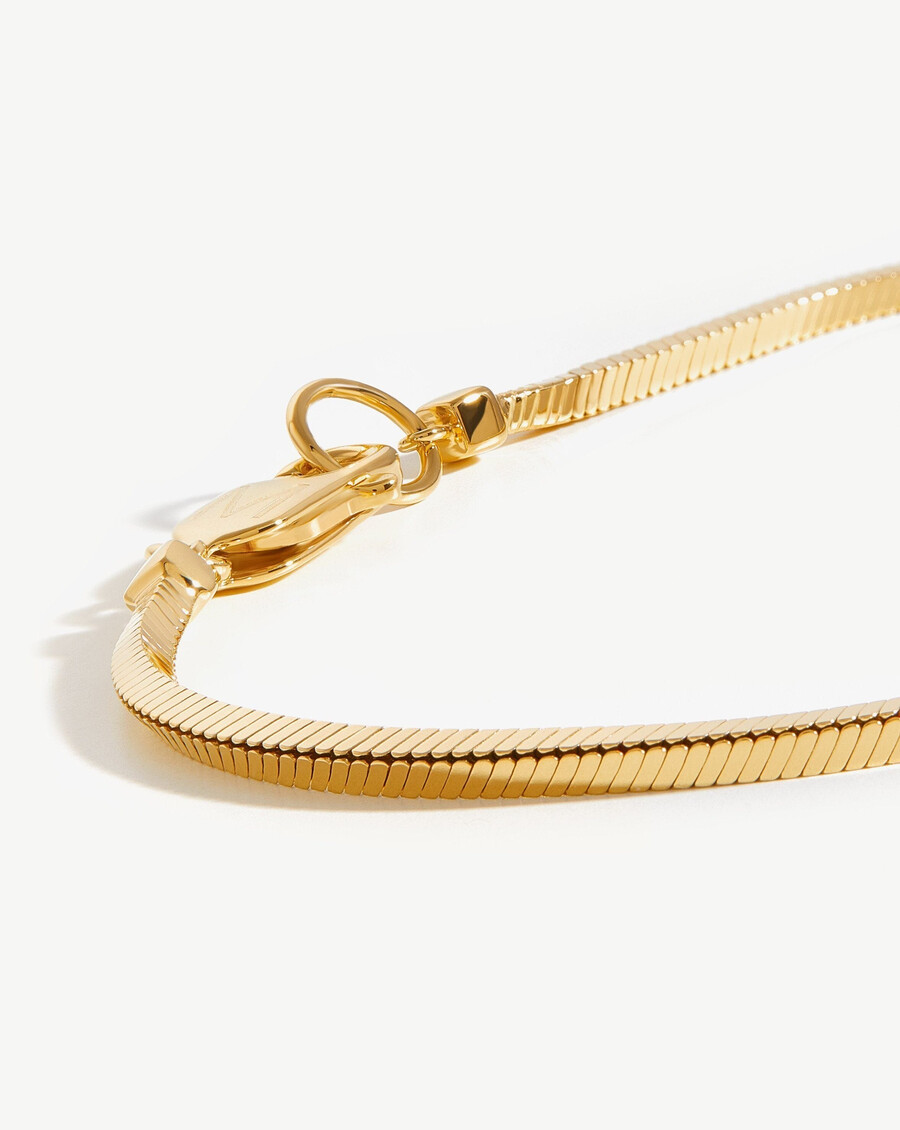 pulsera de cadena de serpiente cuadrada para hombre