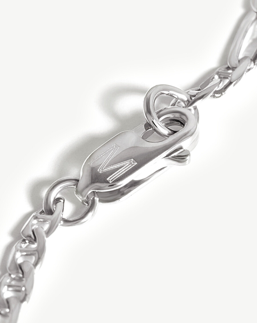 pulsera de cadena de plata filia para hombre
