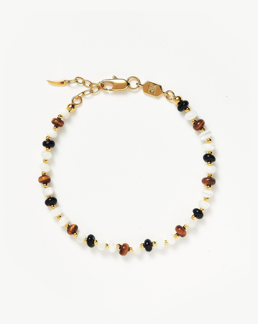 pulsera savi de perlas y piedras preciosas