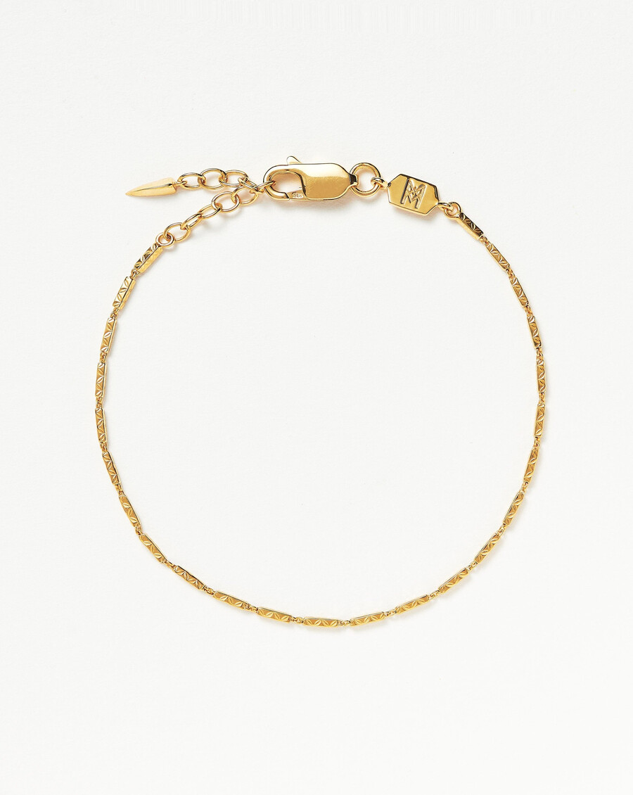 pulsera de cadena de eslabones texturizados savi