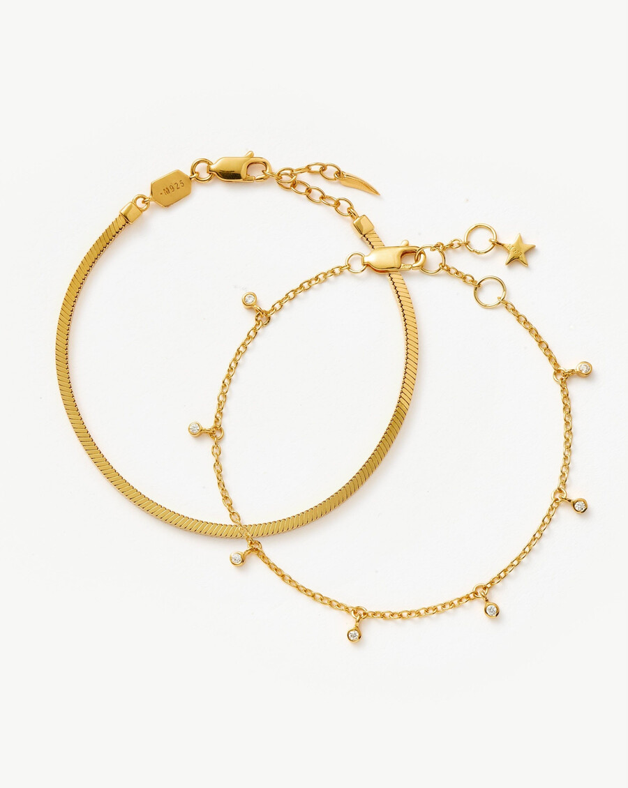 conjunto de pulseras de cadena interestelar