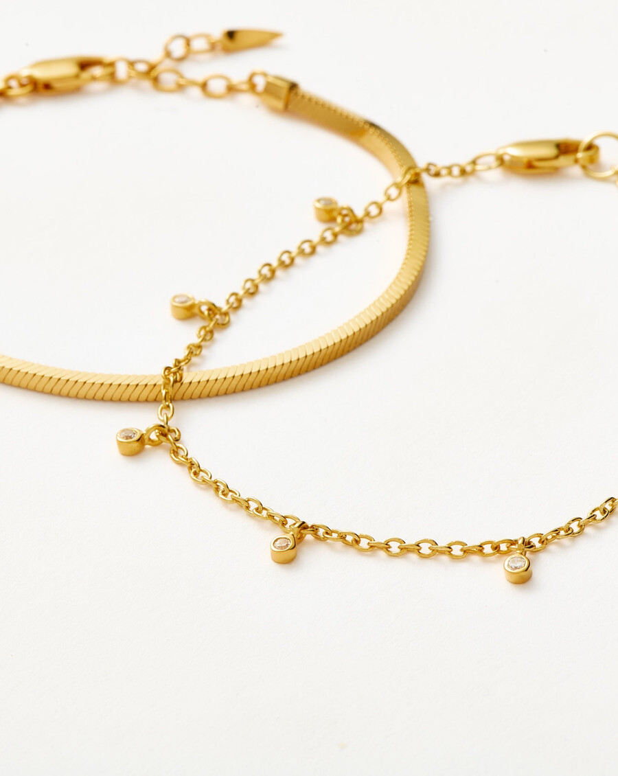 conjunto de pulseras de cadena interestelar