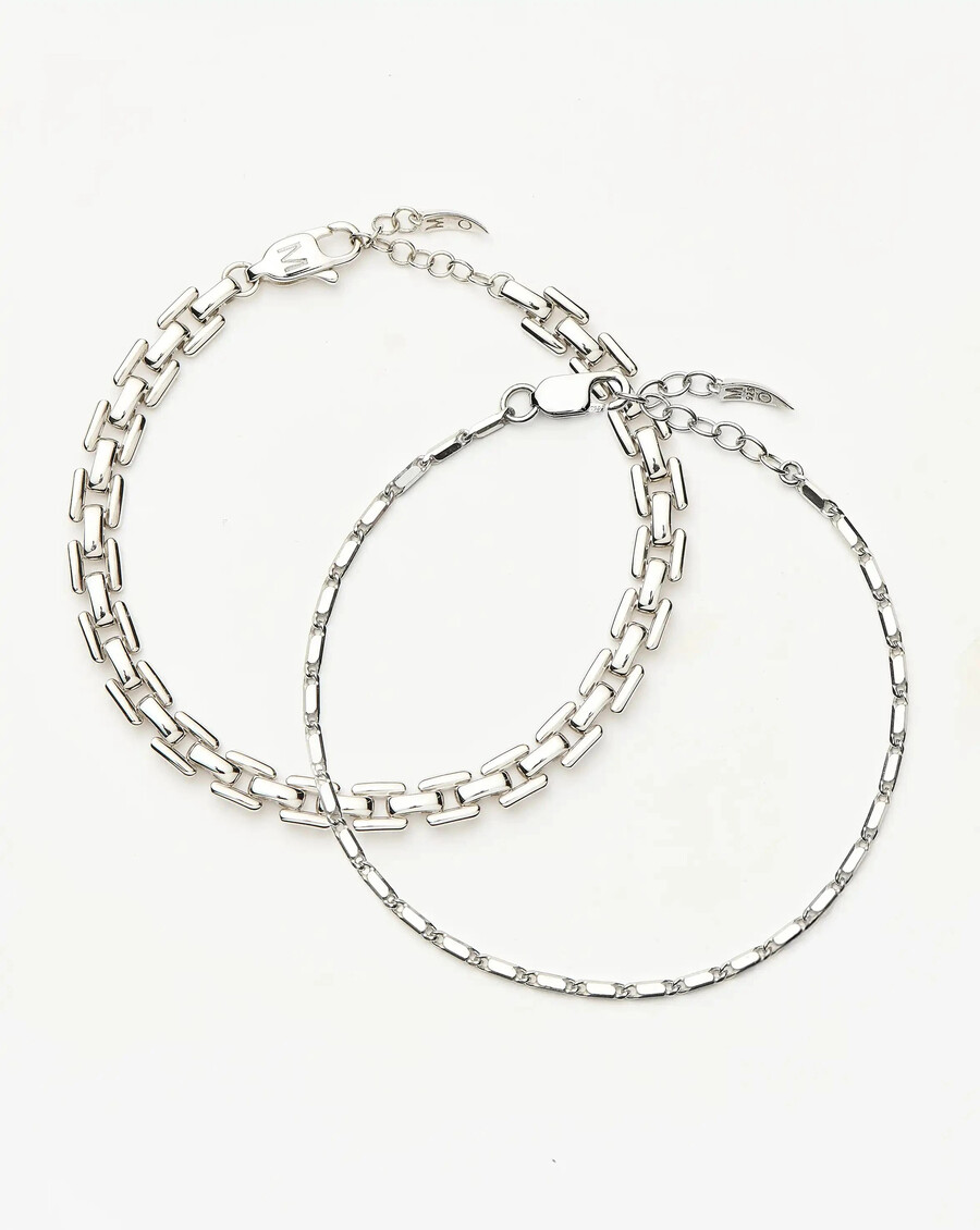 conjunto de pulsera lucy williams horizon y reloj - plata