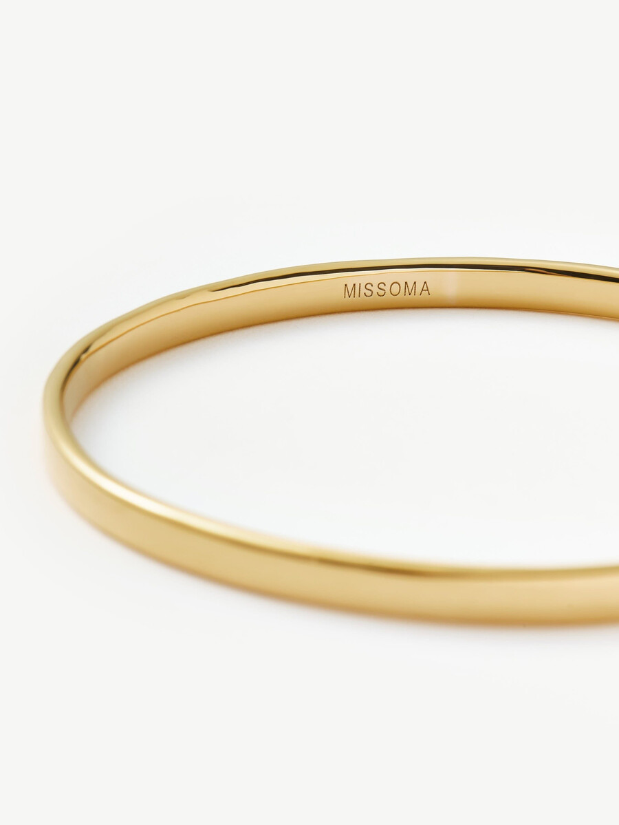 brazalete redondo clásico - oro