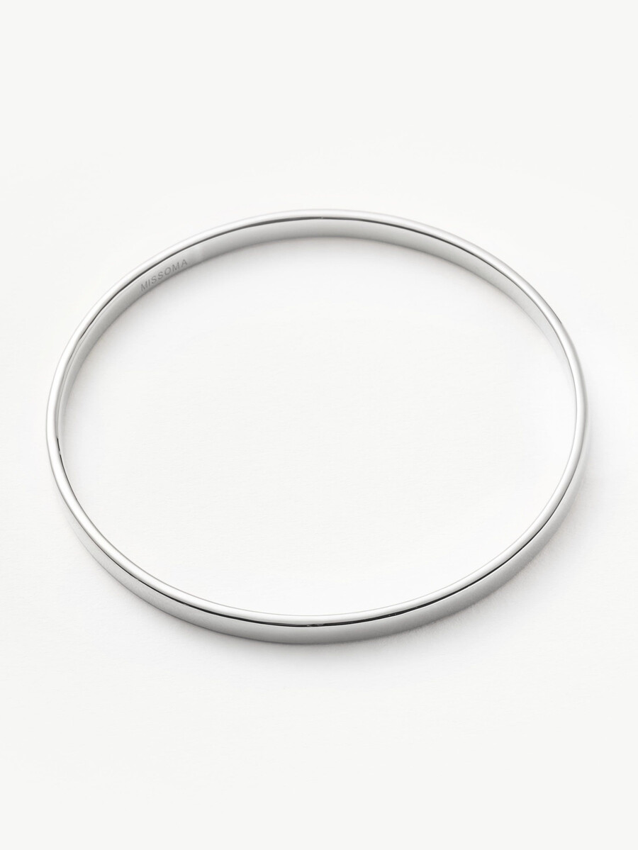 brazalete redondo clásico - plata