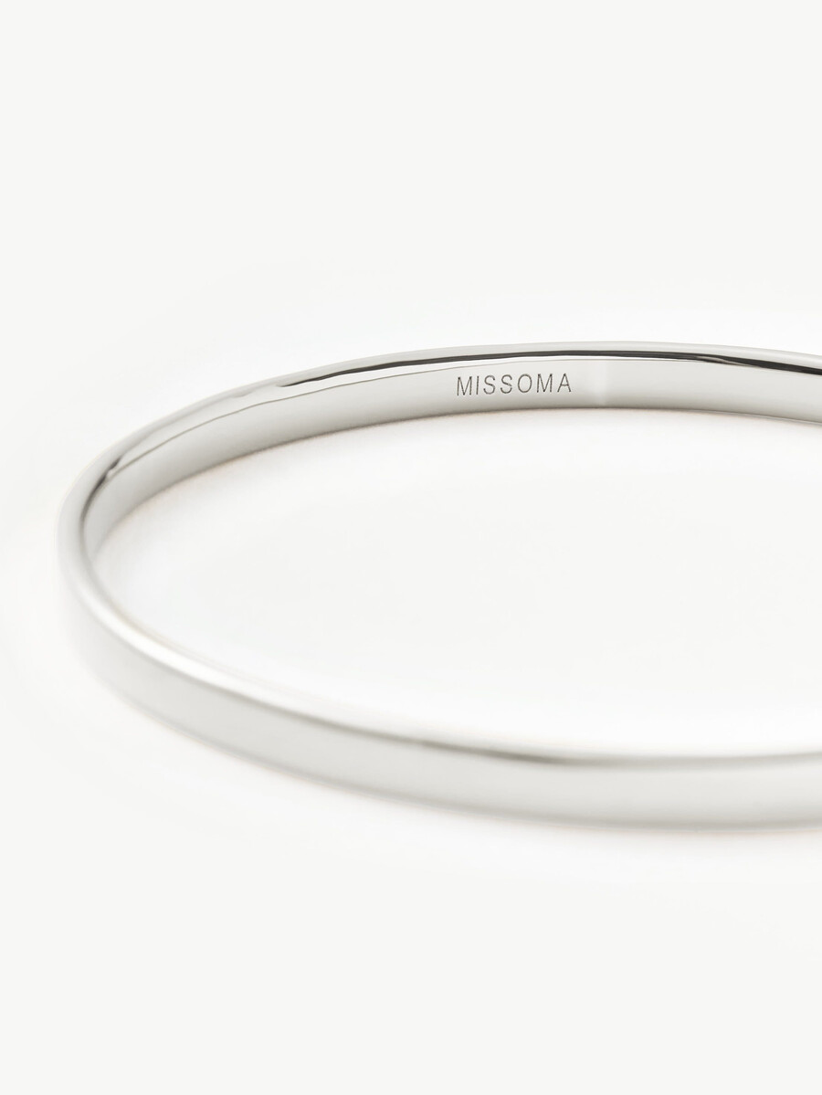 brazalete redondo clásico - plata