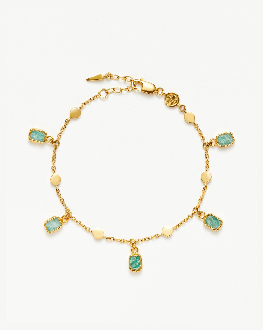 pulsera con dijes lena - oroamazonita