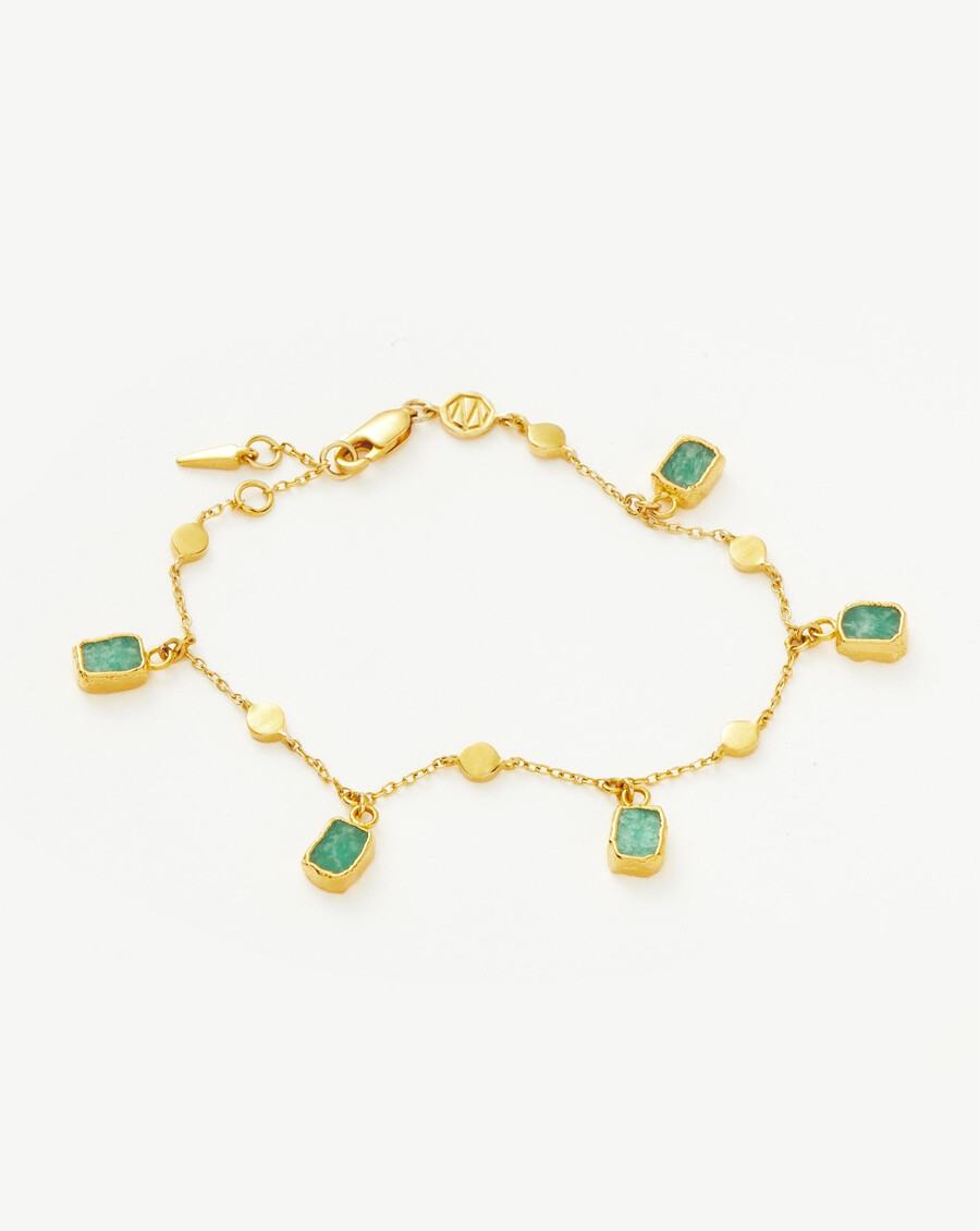 pulsera con dijes lena - oroamazonita