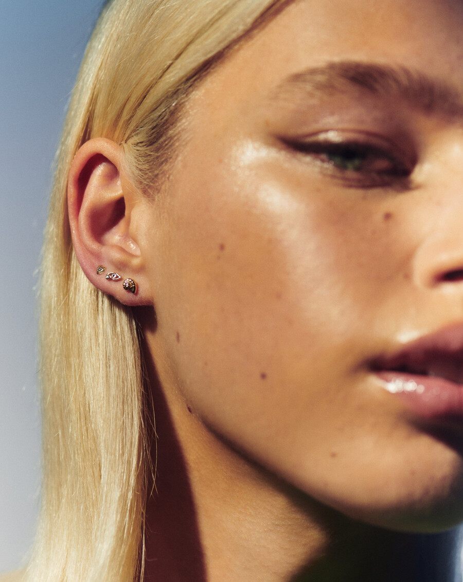 pendientes de corazón con diamantes finos