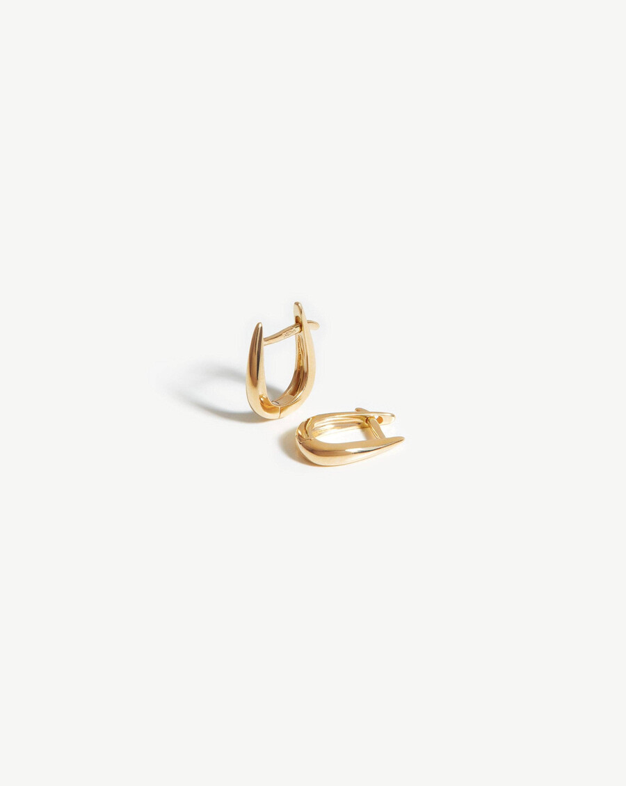 huggies de garra fina - oro macizo de 14 k
