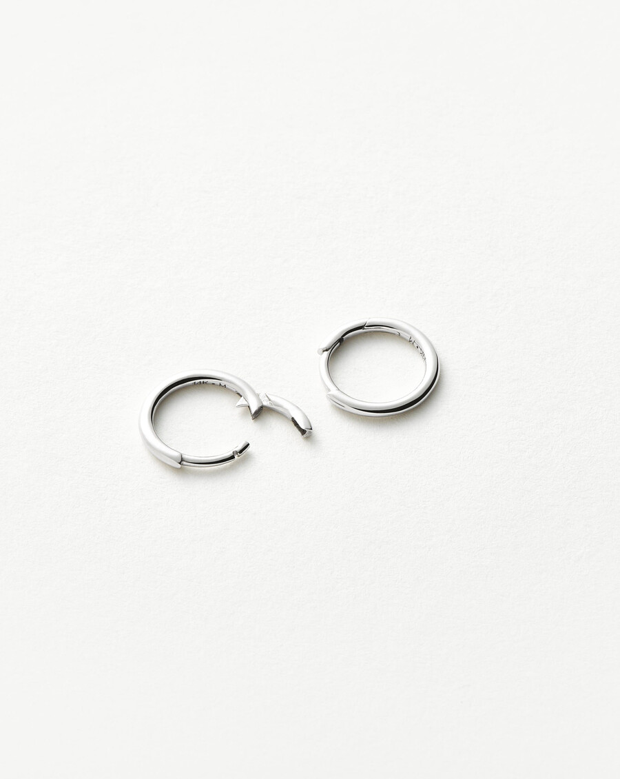 pendientes de aro mini clásicos y finos