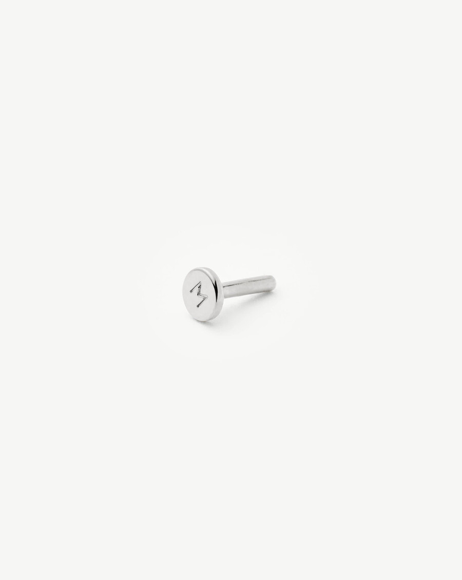 aretes de oro blanco macizo de 14 k con diamantes cuadrados y parte trasera plana