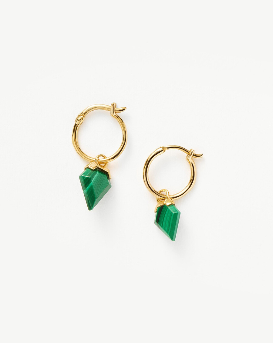 pendientes de aro con mini escudo