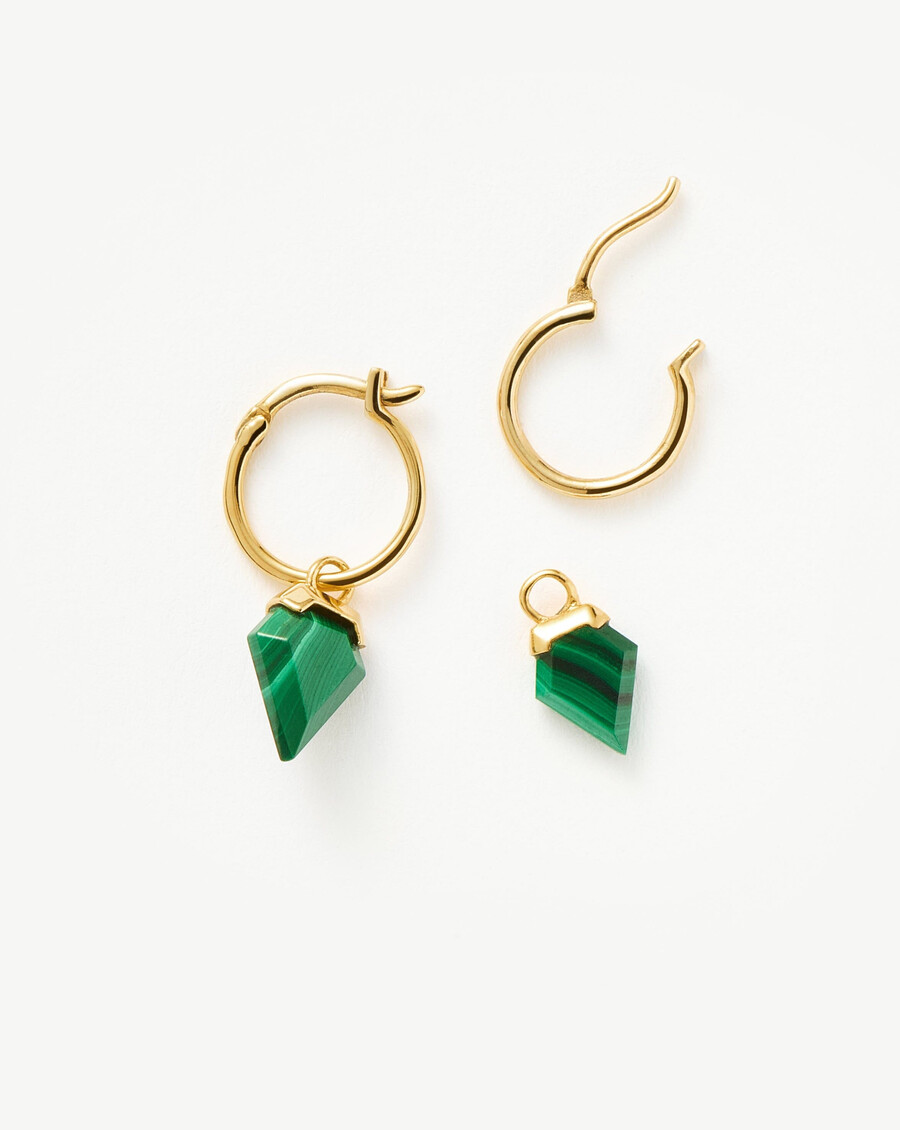 pendientes de aro con mini escudo