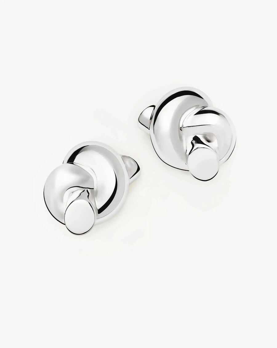pendientes de plata extragrandes con nudo de lucy williams