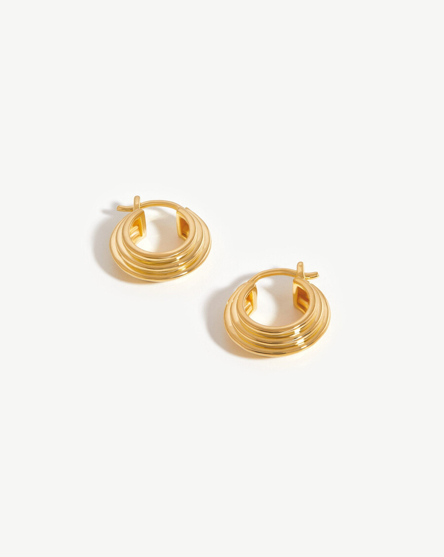 pendientes de aro pequeños con cresta de lucy williams