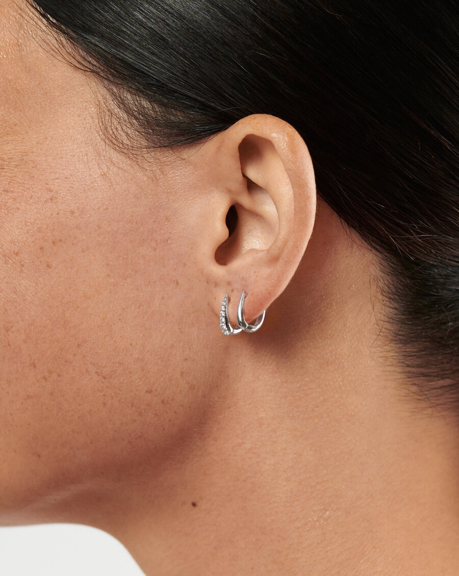 juego de pendientes claw huggies