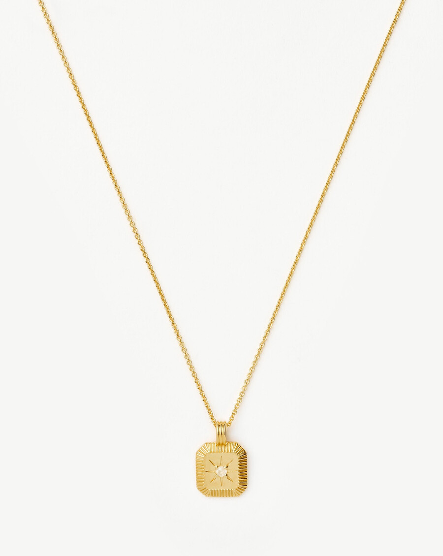 collar con colgante de piedra natal de junio