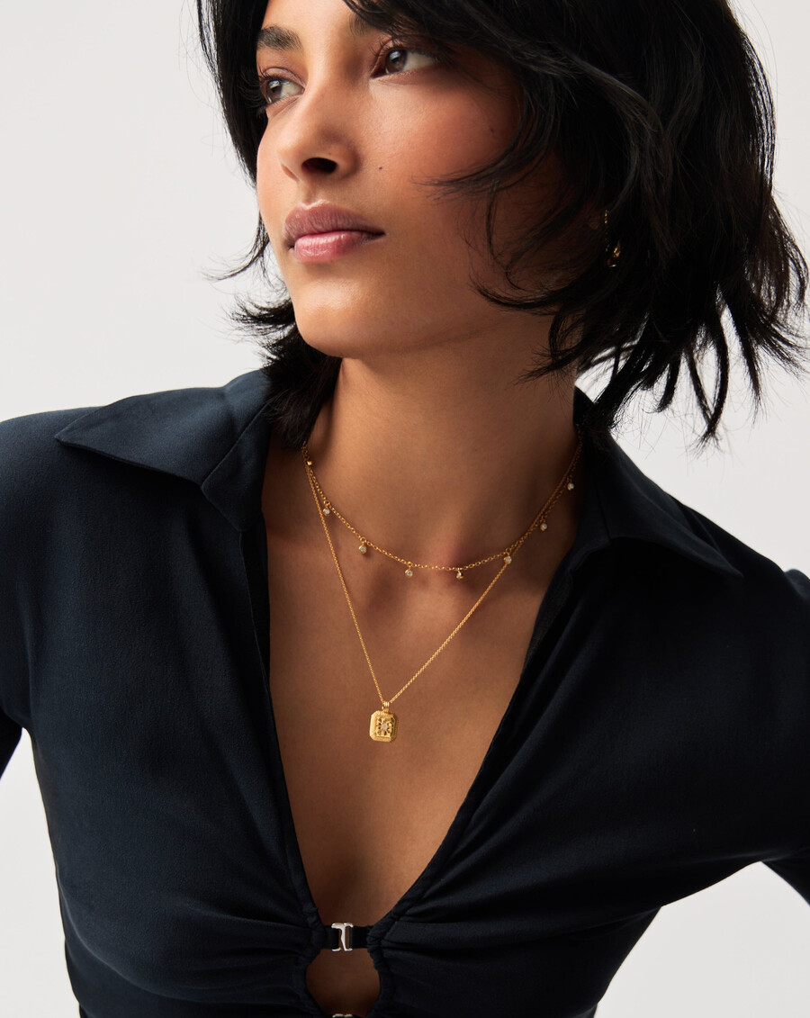 collar con colgante de piedra natal de junio