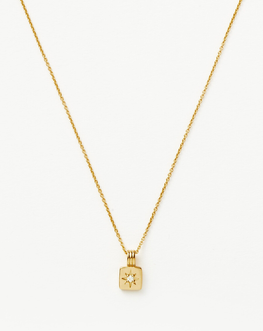 collar con colgante de oro mini star ridge