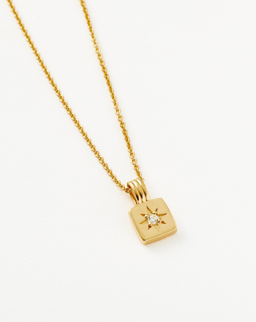 collar con colgante de oro mini star ridge