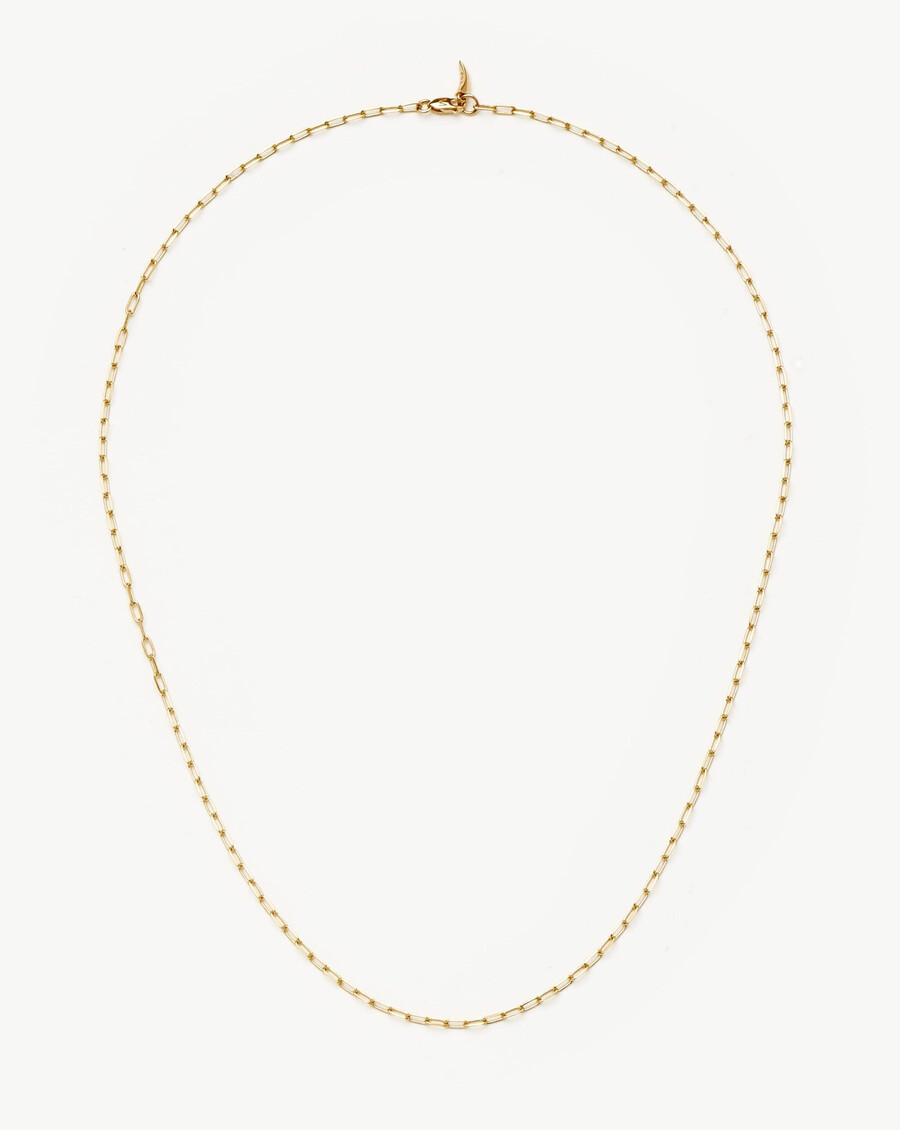 collar clásico fino con cadena de clip