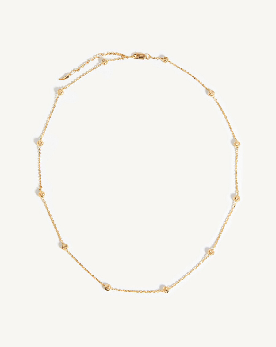 collar de cadena con borlas finas